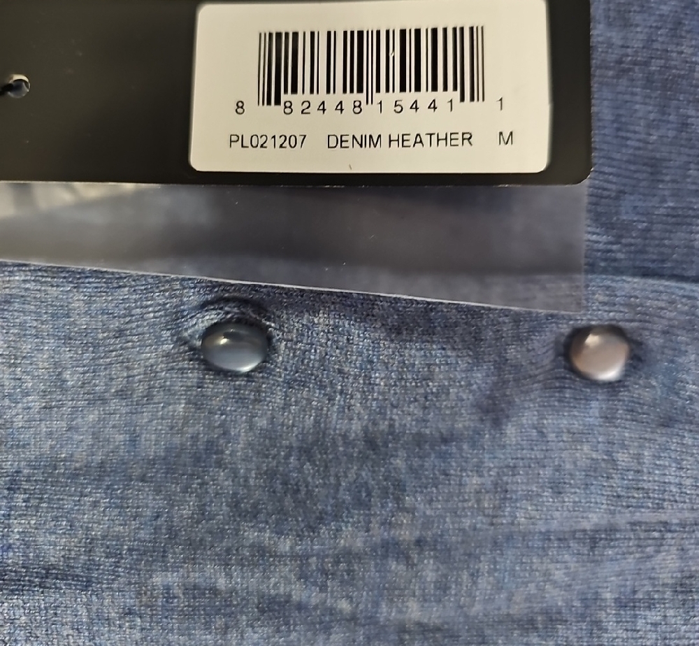 Elegant Women's Cardigan, Denim Heather, M - Picture 6 of 8